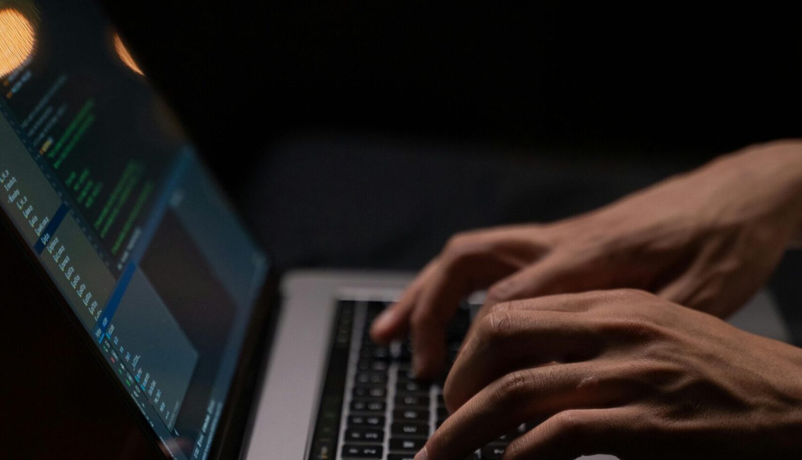 person-using-silver-and-black-laptop-computer
